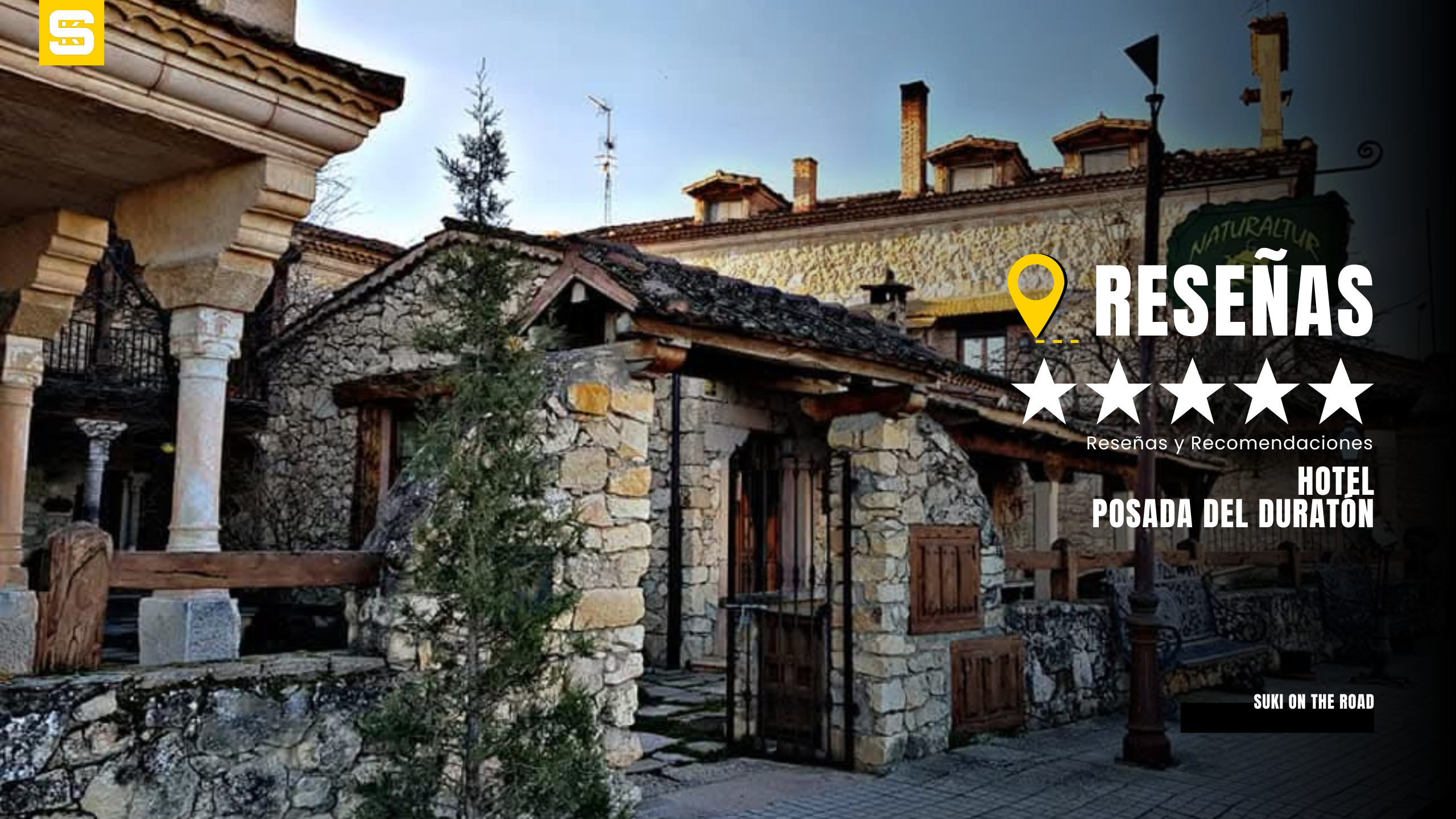 RESEÑA-Hotel Boutique Hoces del Duratón - POSADA DEL DURATÓN. Se llama La Posada del Duratón, aunque más que una posada parece un parador. Reseña Local Guide SUKI ON THE ROAD | Guía de Mototurismo, Segovia.