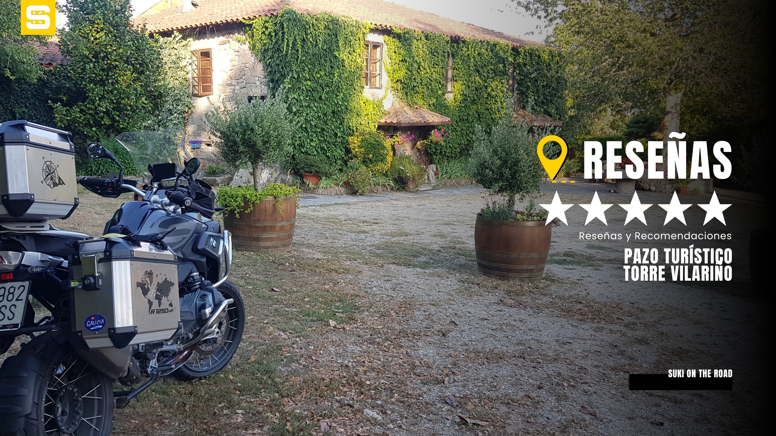 RESEÑA-Torre Vilariño,Durante mi visita a la Ribeira Sacra, tuve el placer de hospedarme en el Pazo Turístico Torre Vilariño, una casa rural con una historia que se remonta al siglo XVIII. Este establecimiento, inaugurado en 1991 como la primera casa de turismo rural en Galicia, combina a la perfección el encanto histórico con las comodidades modernas. Reseña Local Guíde SUKI ON THE ROAD, Guia de Mototurismo Galicia