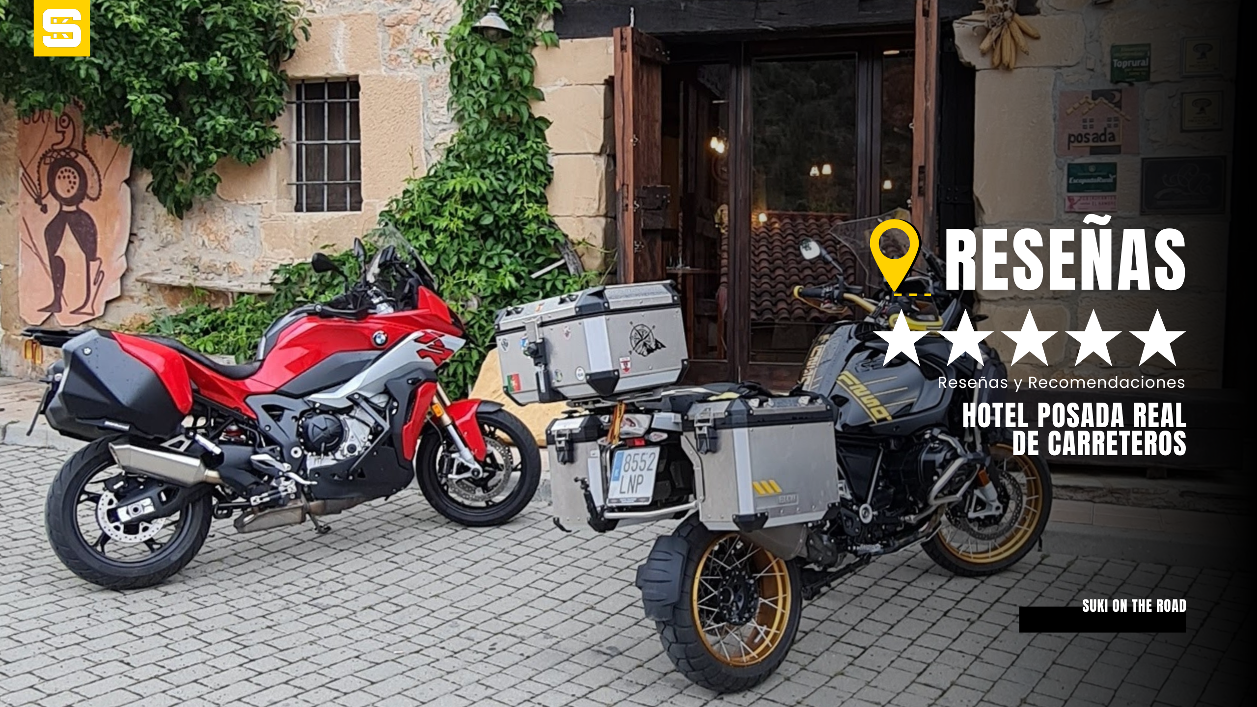 Hotel Posada Real de Carreteros, En nuestra ruta por el Parque Natural Cañón del Río Lobos, encontramos esta preciosa posada, situada en la población soriana de Casarejos.Guía de Mototurismo Soria | SUKI ON THE ROAD