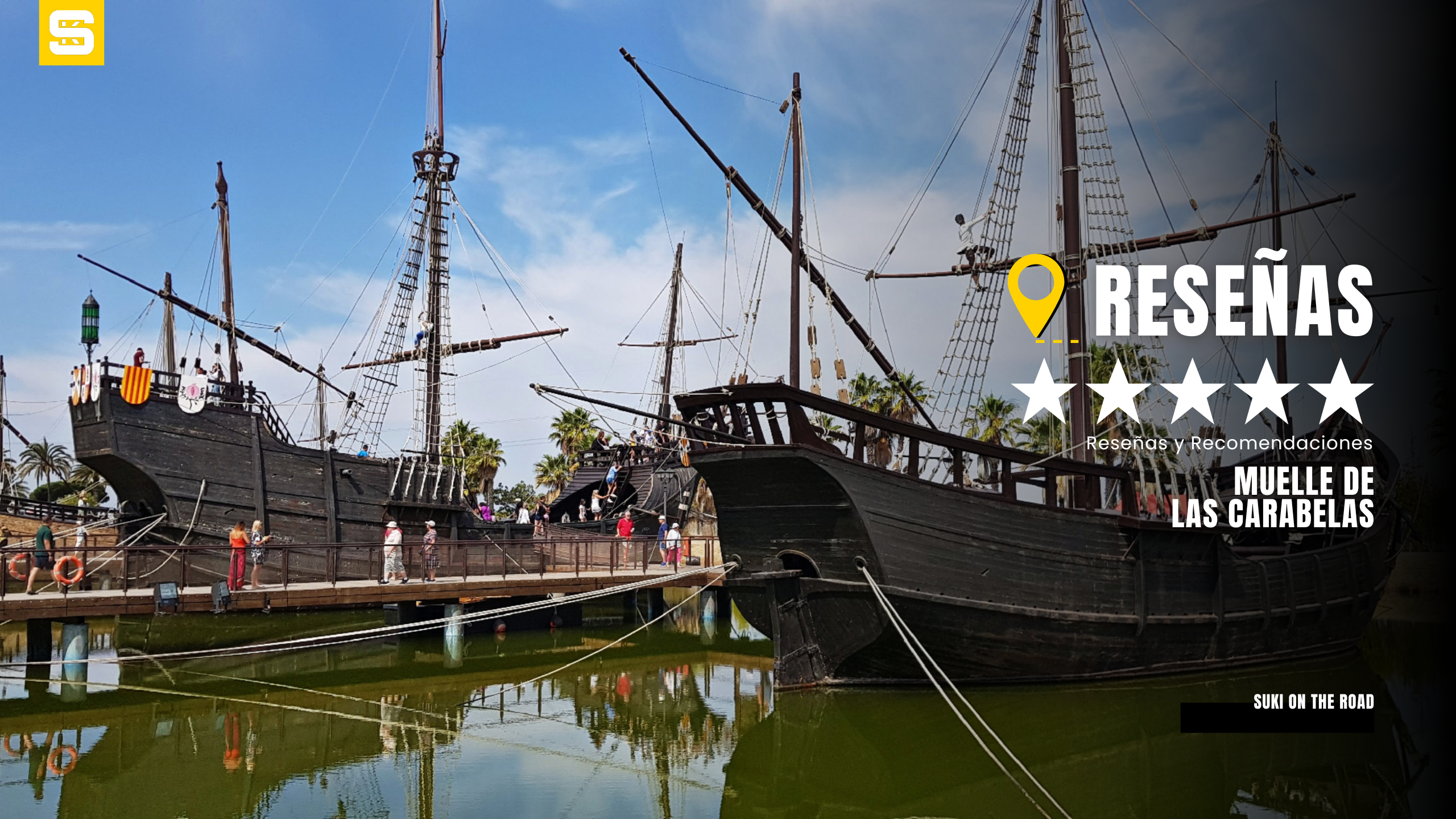 RESEÑA- El Muelle de las Carabelas ( Palos de la Frontera, Huelva)Visitar el Muelle de las Carabelas es como retroceder en el tiempo hasta uno de los momentos más importantes de la historia: el inicio del viaje de Cristóbal Colón hacia el “Nuevo Mundo”. Después de recorrer el Monasterio de La Rábida, donde Colón planificó gran parte de su expedición, este muelle es la parada perfecta para cerrar una jornada cargada de historia y emoción.Local Guide SUKI ON THE ROAD, Guía de Mototurismo Huelva