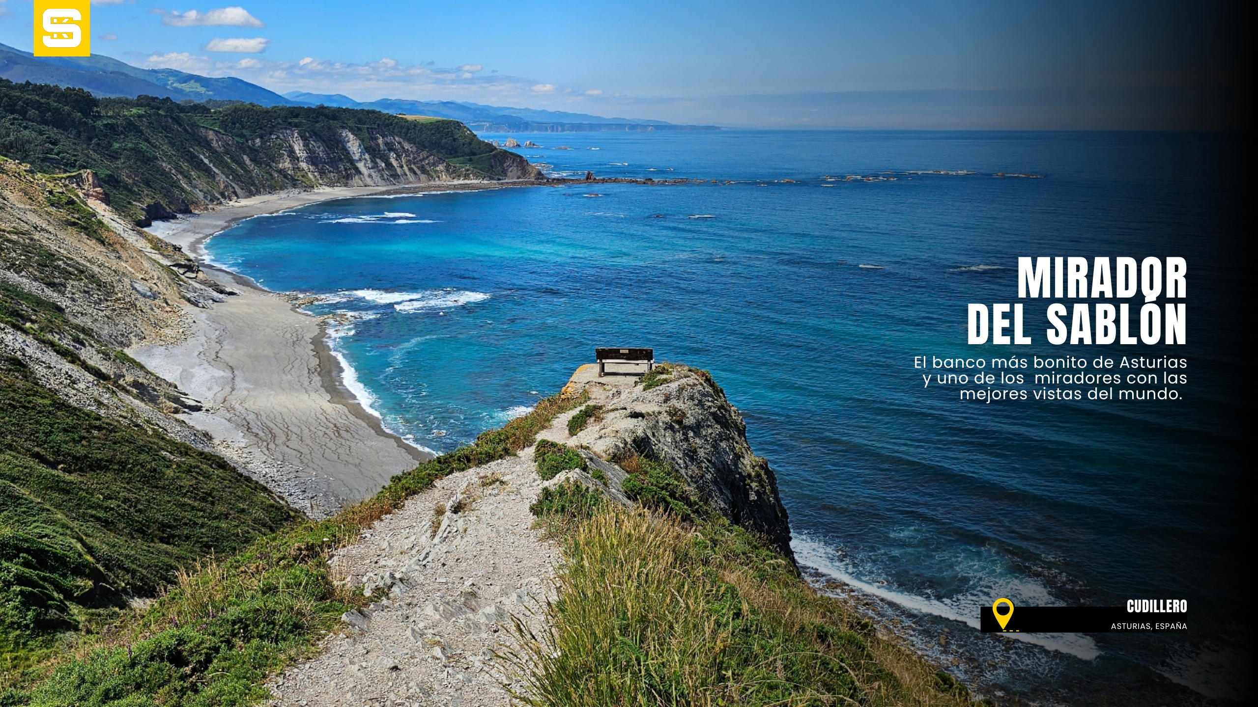 El balcón del fin del mundo, el banco más bonito de Asturias y uno de los mejores miradores del mundo. Guía de Mototurismo SUKI ON THE ROAD