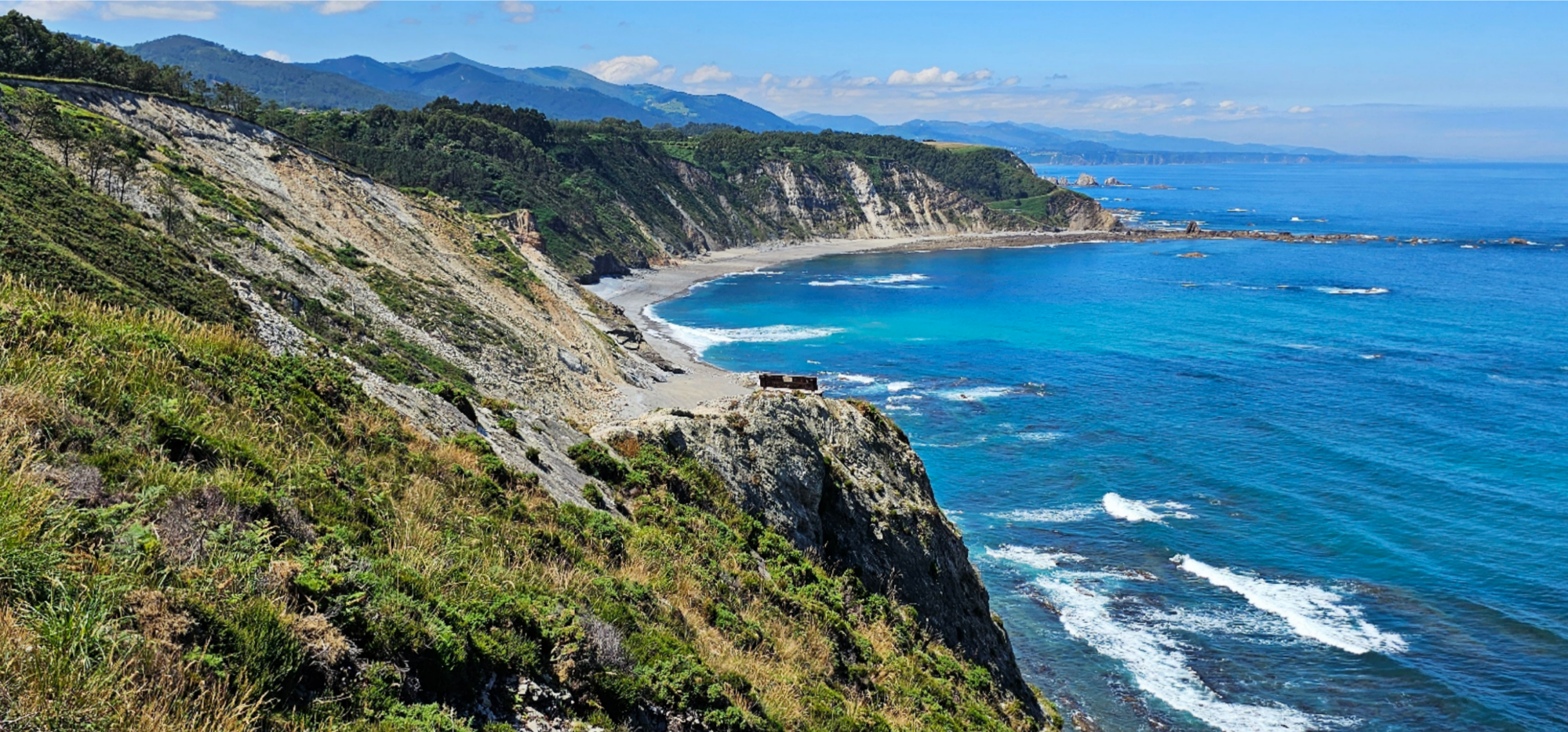 El balcón del fin del mundo, el banco más bonito de Asturias y uno de los mejores miradores del mundo. Guía de Mototurismo SUKI ON THE ROAD