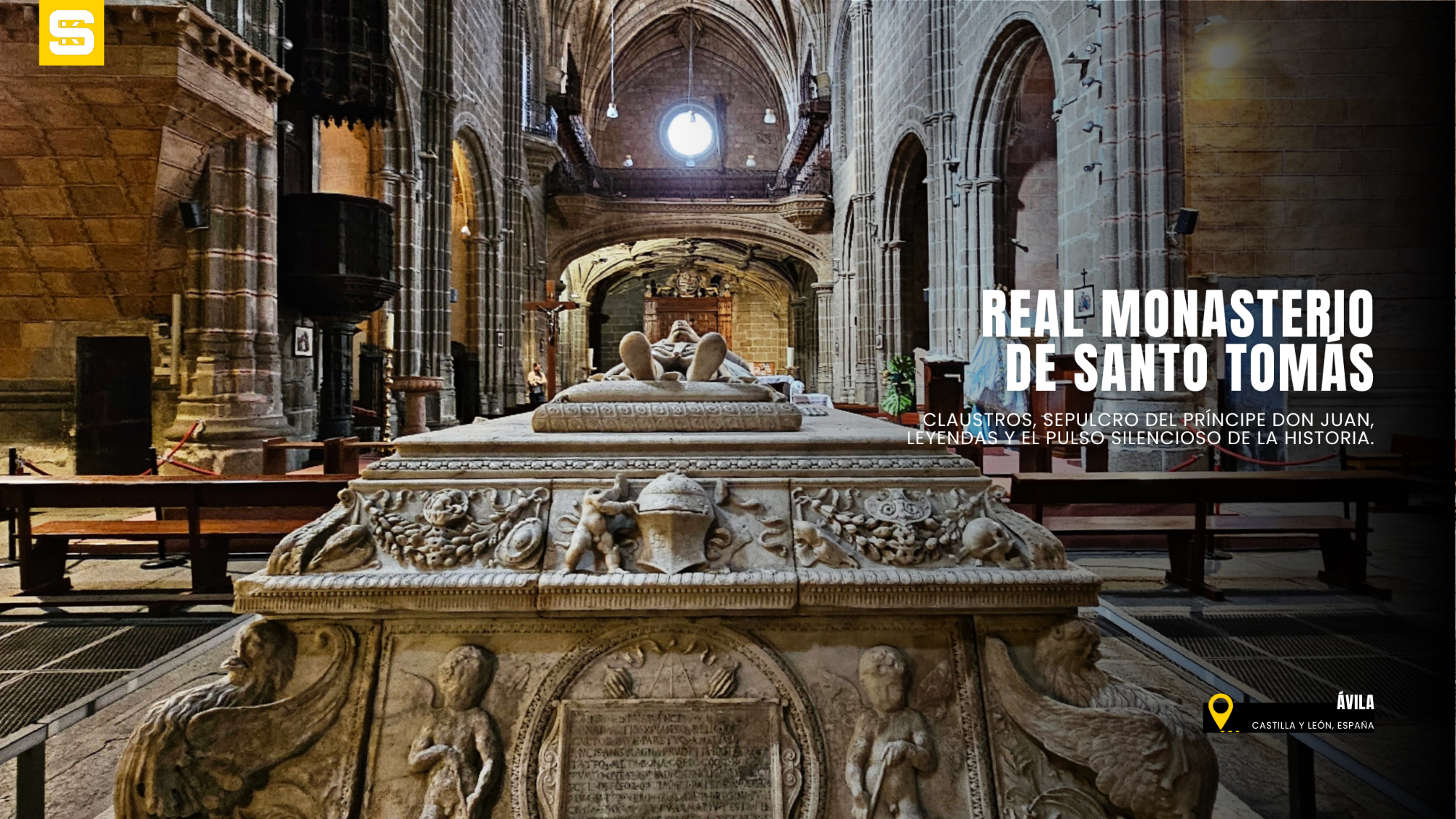 Real Monasterio de Santo Tomás de Ávila: historia, arte y silencio entre los muros del poder. Hoy te quiero enseñar el Real Monasterio de Santo Tomás en Ávila, un lugar donde la historia se mezcla con la fe. Residencia de los Reyes Católicos y sede de la Inquisición, sus claustros, su sillería y el sepulcro del príncipe Juan guardan siglos de arte, silencio y memoria.